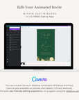 ANITA Wedding Invitation Video Template - Emerald Green