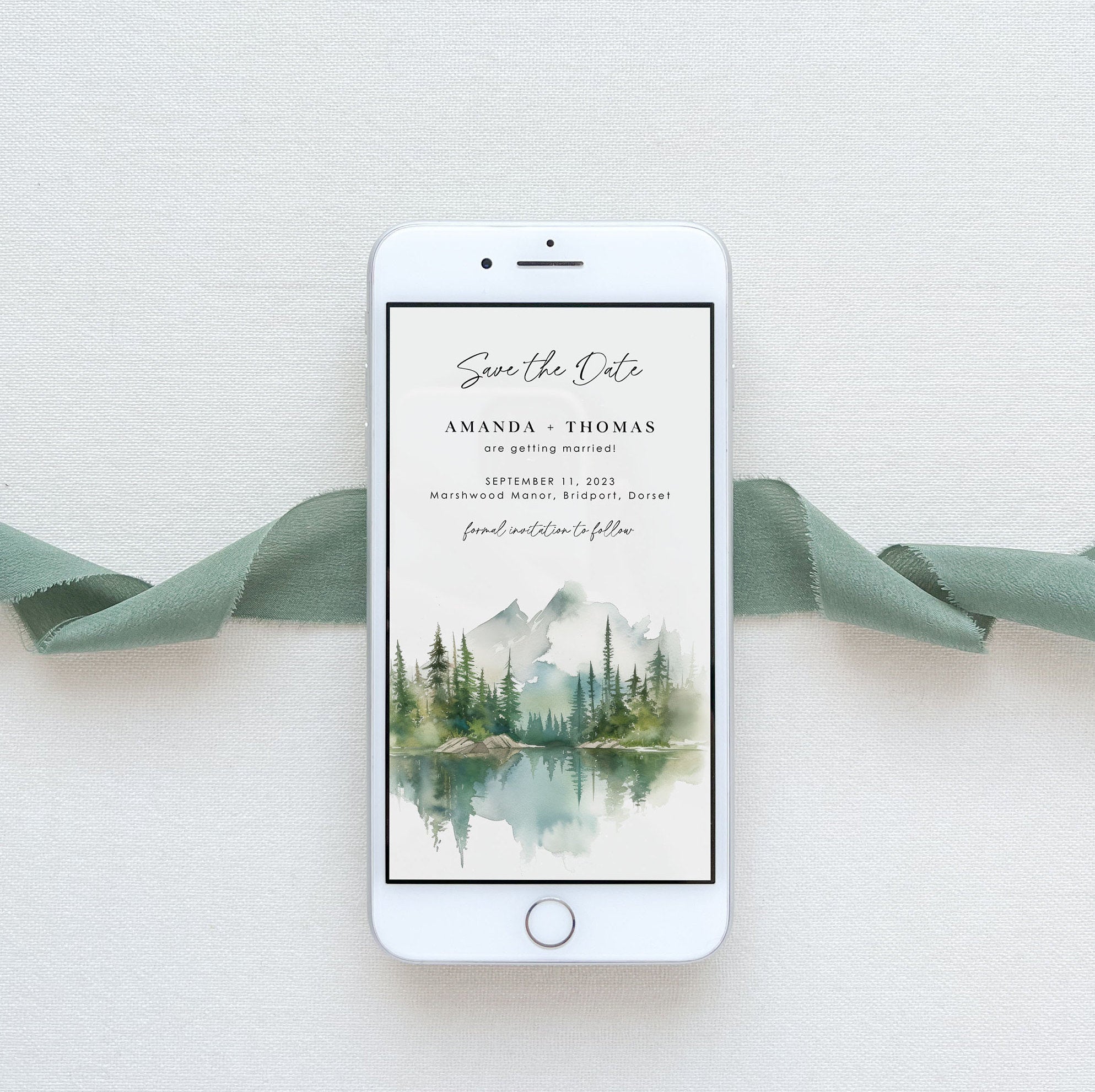 ARNA Electronic Save the Date Mountain Themed