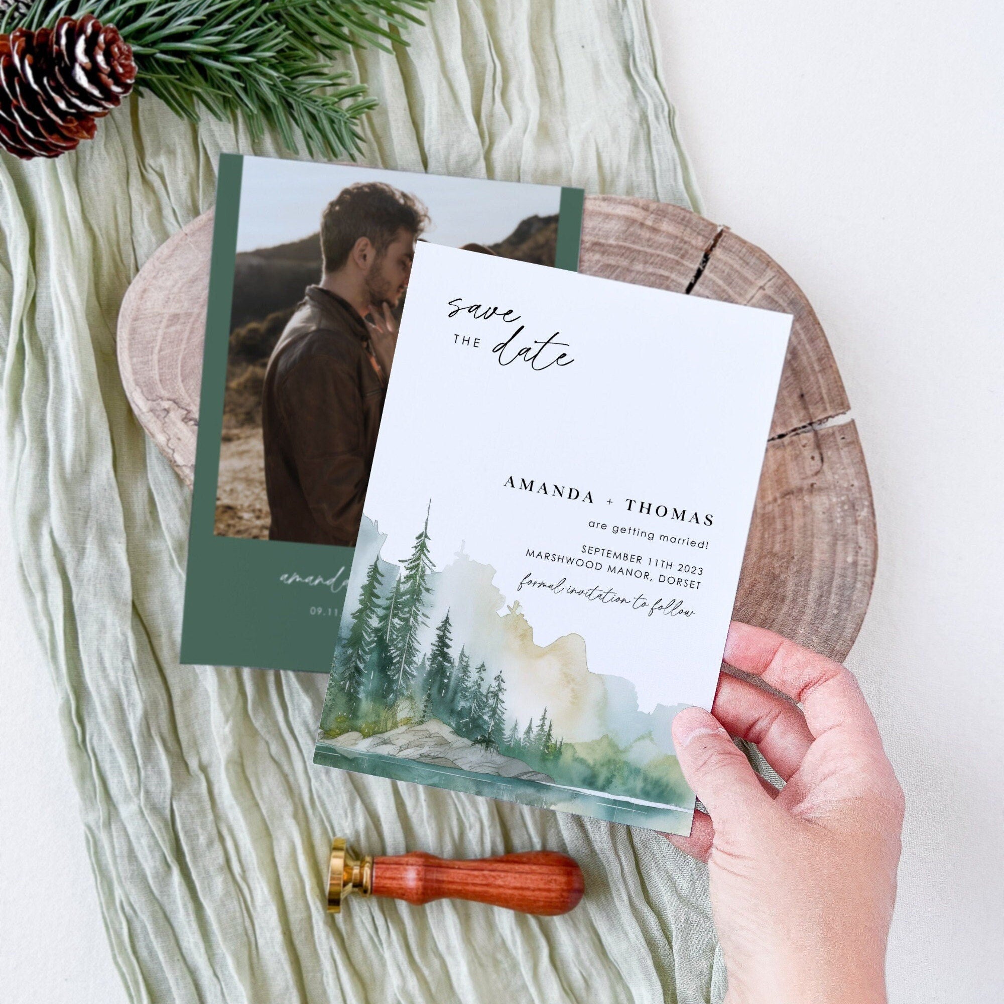 ARNA Mountain Wedding Save the Date Templates