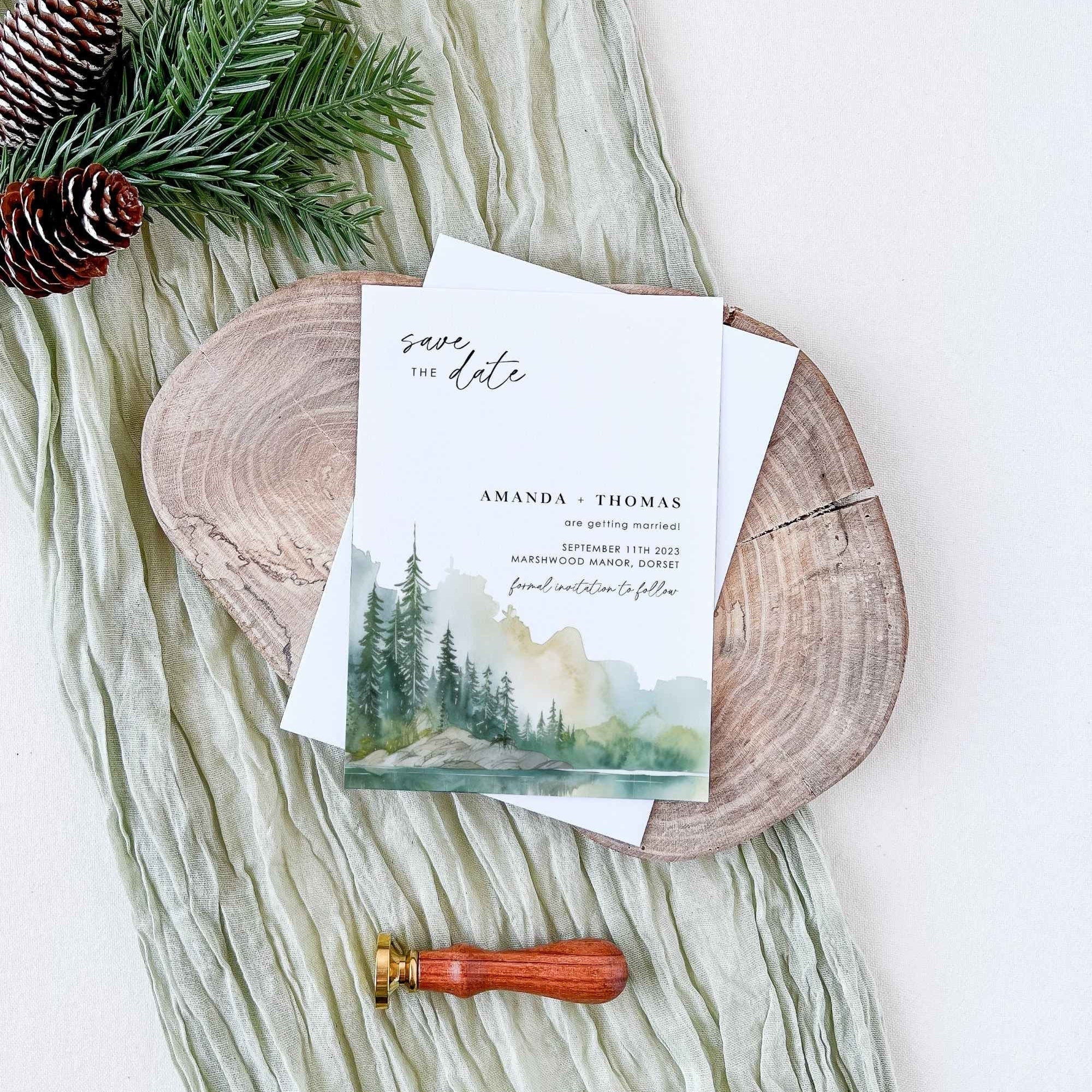 ARNA Mountain Wedding Save the Date Templates
