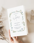 BIANCA Winter Wedding Program Template