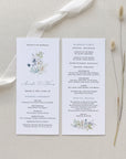 BIANCA Winter Wedding Program Template