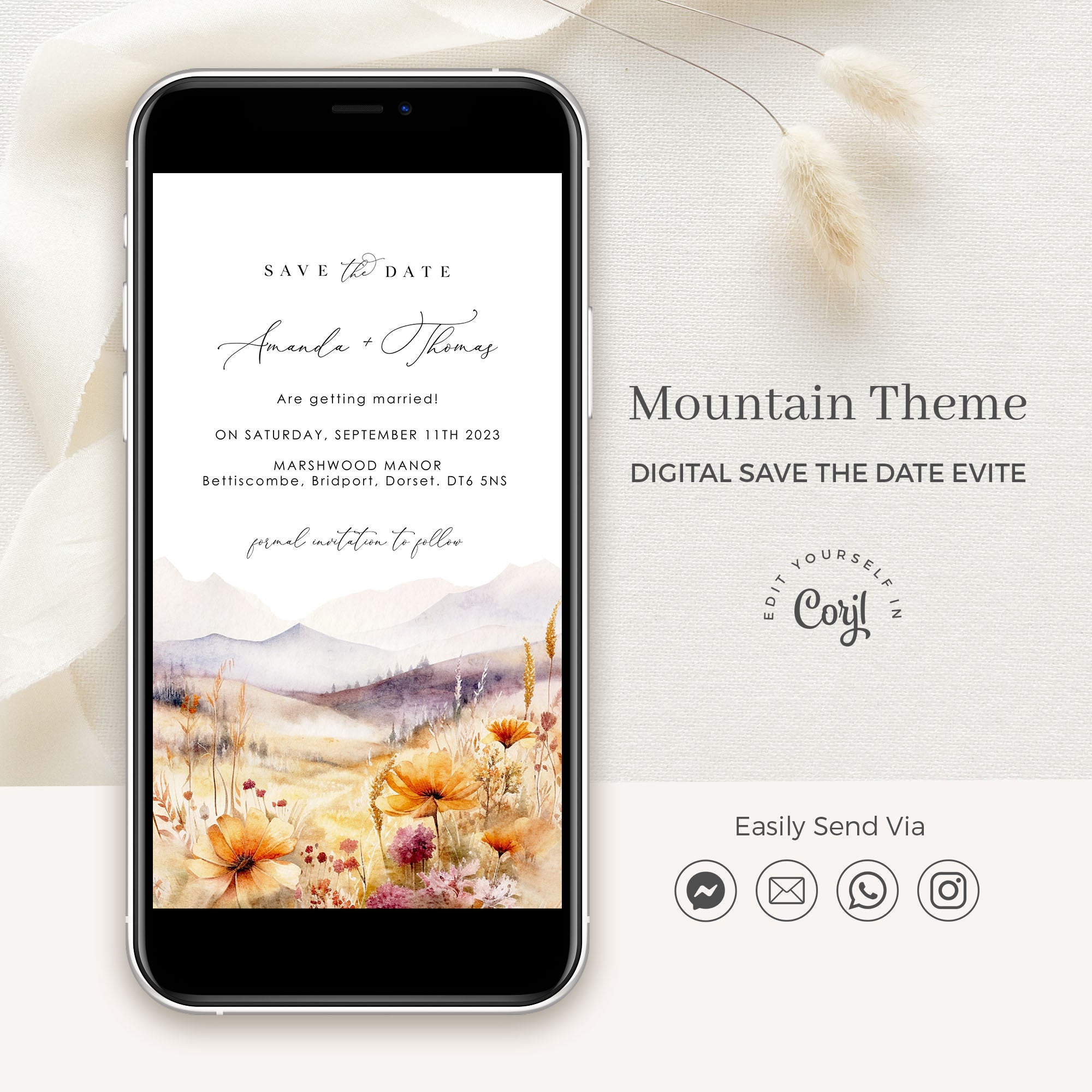 ARNA Wildflowers Save the Date Email Template