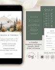 ARNA Mountain Themed Digital Wedding Card