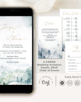 ARNA Digital Wedding Invitation Winter Wedding