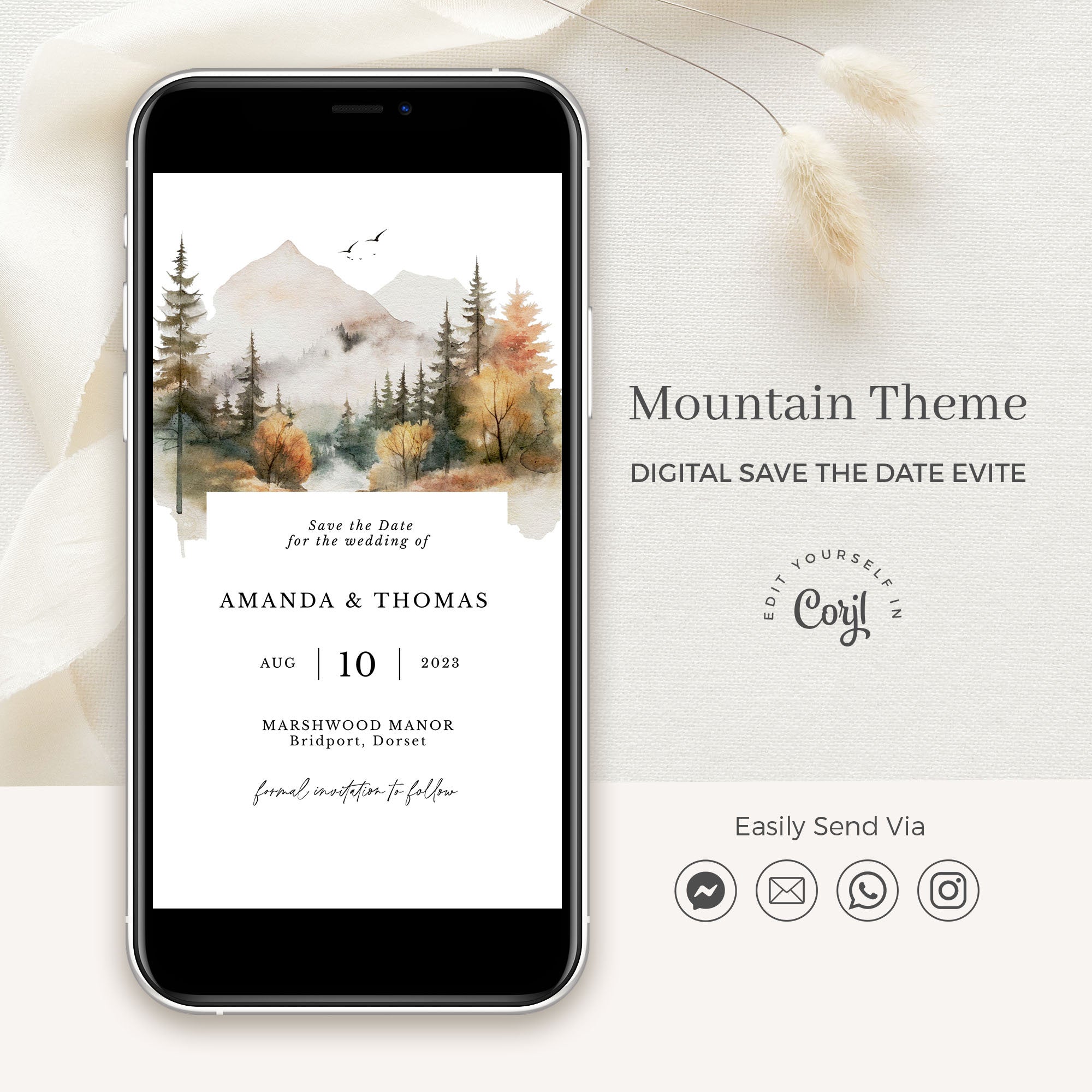 ARNA Fall Mountain Save the Date Digital