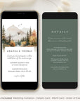 ARNA Mountain Themed Digital Wedding Card