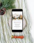 ARNA Mountain Themed Digital Wedding Card