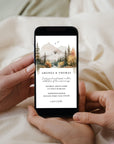 ARNA Mountain Themed Digital Wedding Card