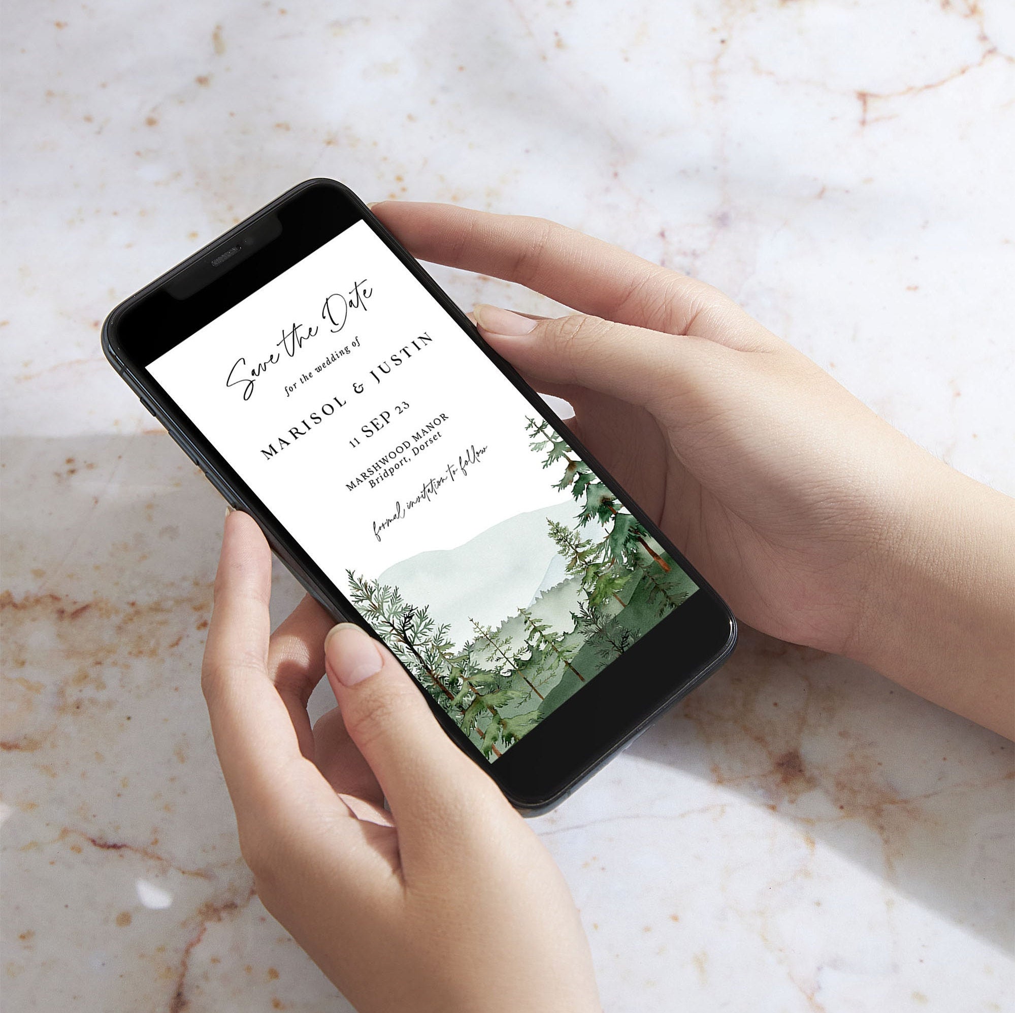 GAIA Digital Save the Date Woodland