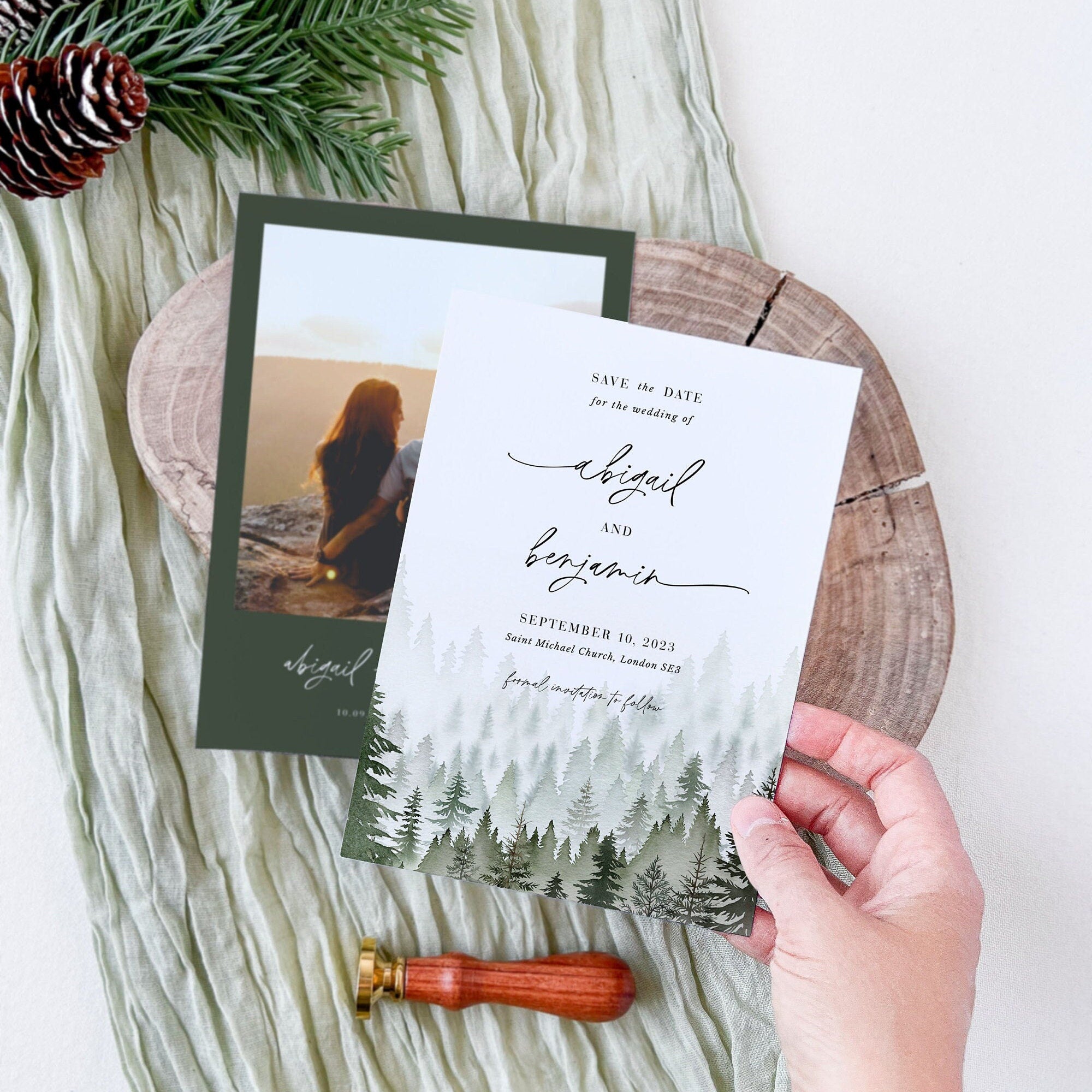 GAIA Woodland Save the Date Template