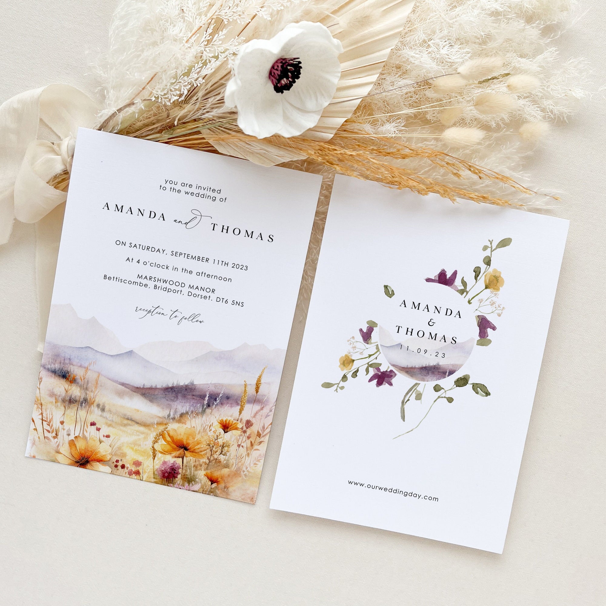 ARNA Spring Wedding Invitation Template