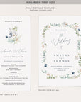 BIANCA Winter Wedding Program Template