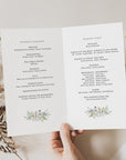BIANCA Winter Wedding Program Template