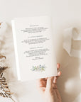 BIANCA Winter Wedding Program Template