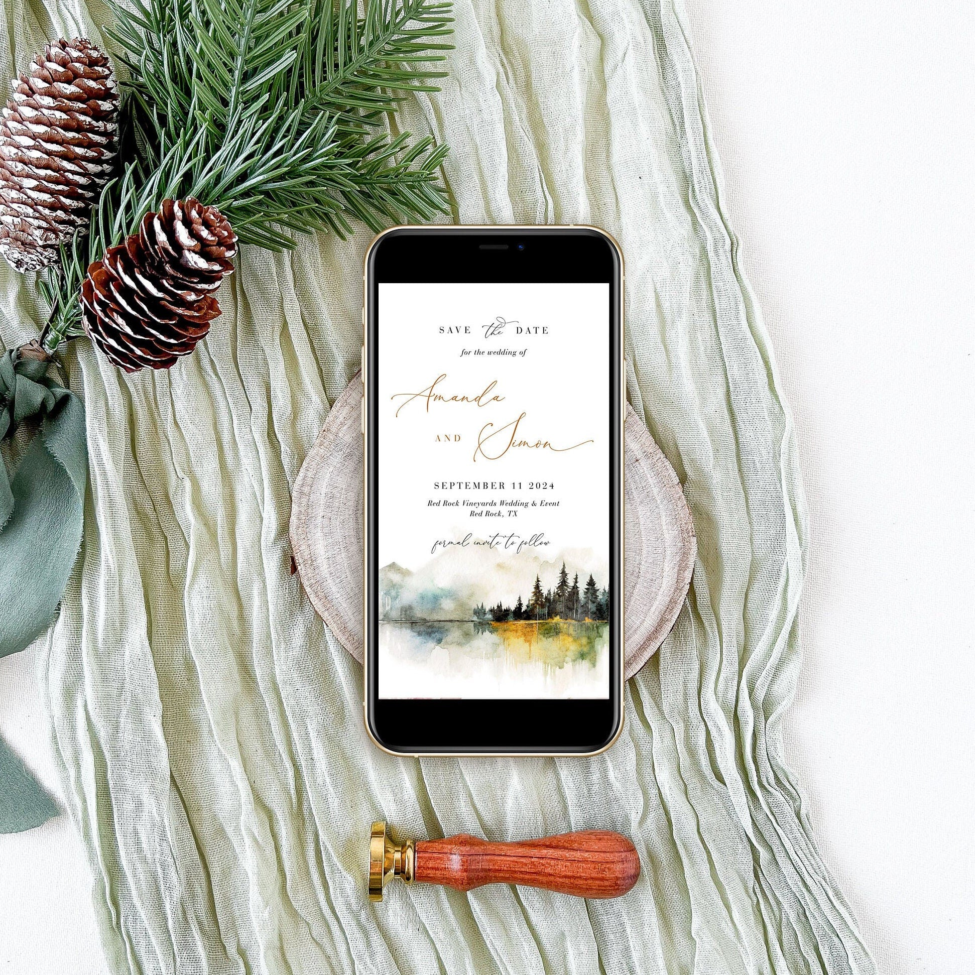 ARNA Digital Save the Date Mountain