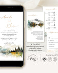ARNA Digital Wedding Invitation Card Mountain Wedding