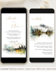 ARNA Digital Wedding Invitation Card Mountain Wedding