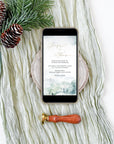ARNA Digital Wedding Invitation Winter Wedding