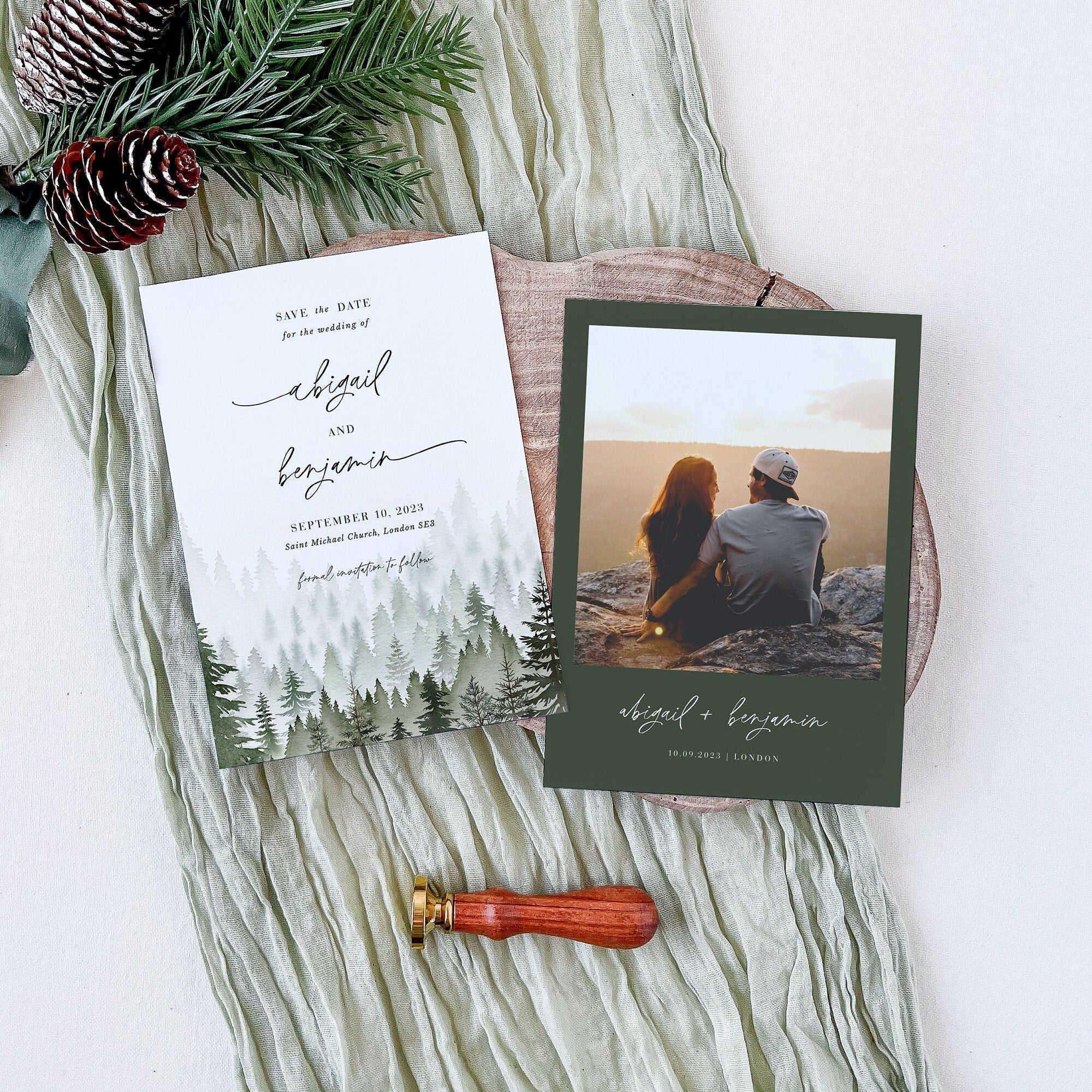GAIA Woodland Save the Date Template