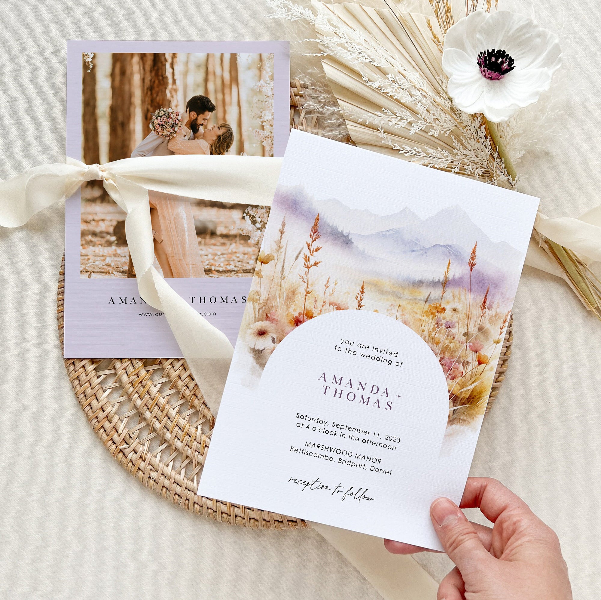ARNA Floral Wedding Invitation Template