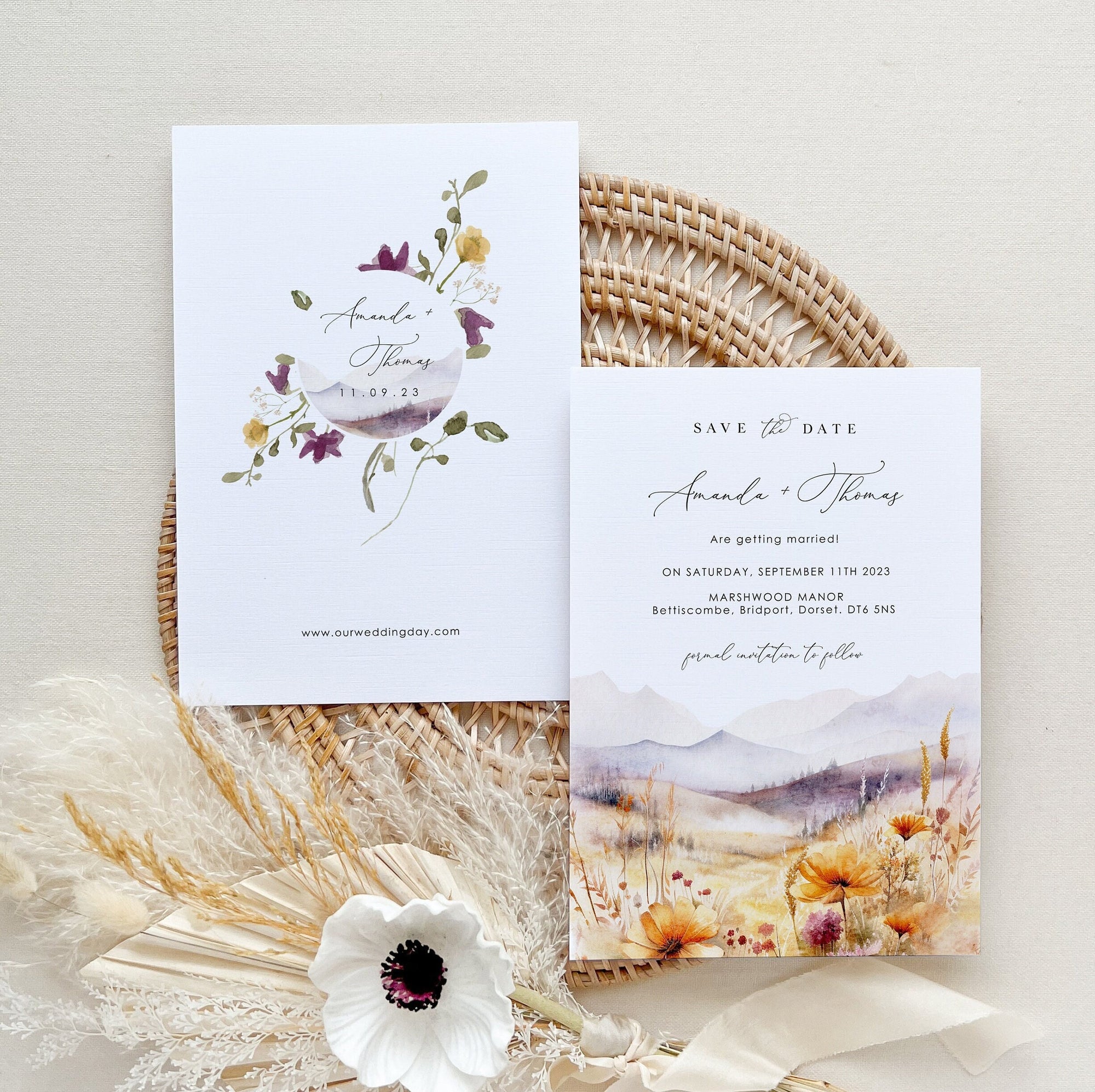 ARNA Floral Save the Date Template