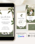 Tropical Save the Date Wedding Video Template