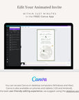 Passport Wedding Invitation Video Template - Sage Green