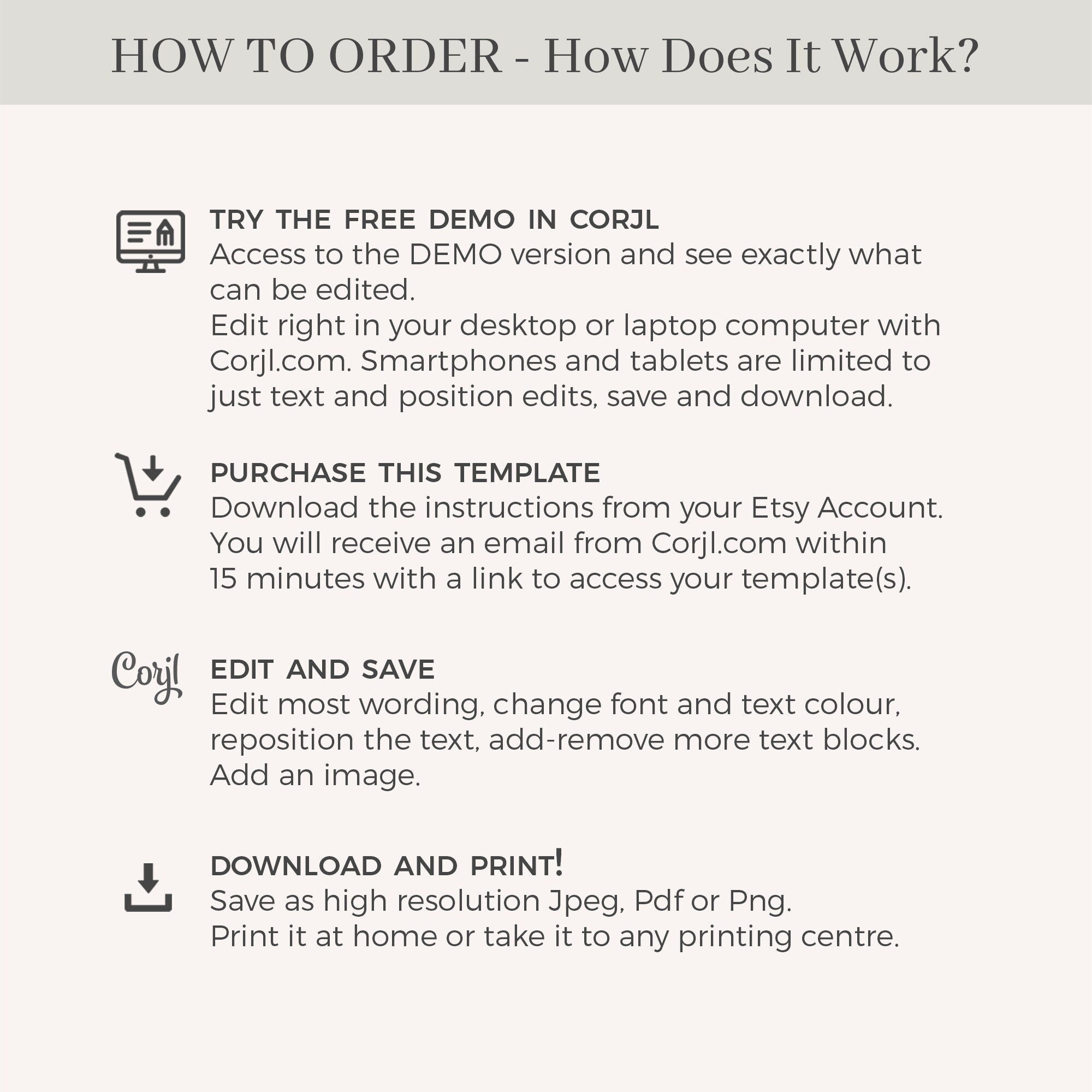 ARNA Mountain Wedding Welcome Bag Itinerary Template