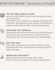 ARNA Mountain Wedding Welcome Bag Itinerary Template