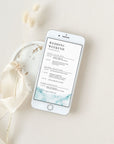 CHIARA Digital Template for Wedding Weekend Itinerary