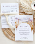 ARNA Wedding Weekend Itinerary Template & Welcome Card