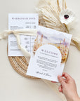 ARNA Wedding Weekend Itinerary Template & Welcome Card