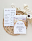 ARNA Wedding Weekend Itinerary Template & Welcome Card