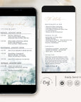 ARNA Electronic Wedding Weekend Itinerary Template