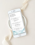 CHIARA Digital Template for Wedding Weekend Itinerary