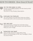 ARNA Electronic Wedding Weekend Itinerary Template