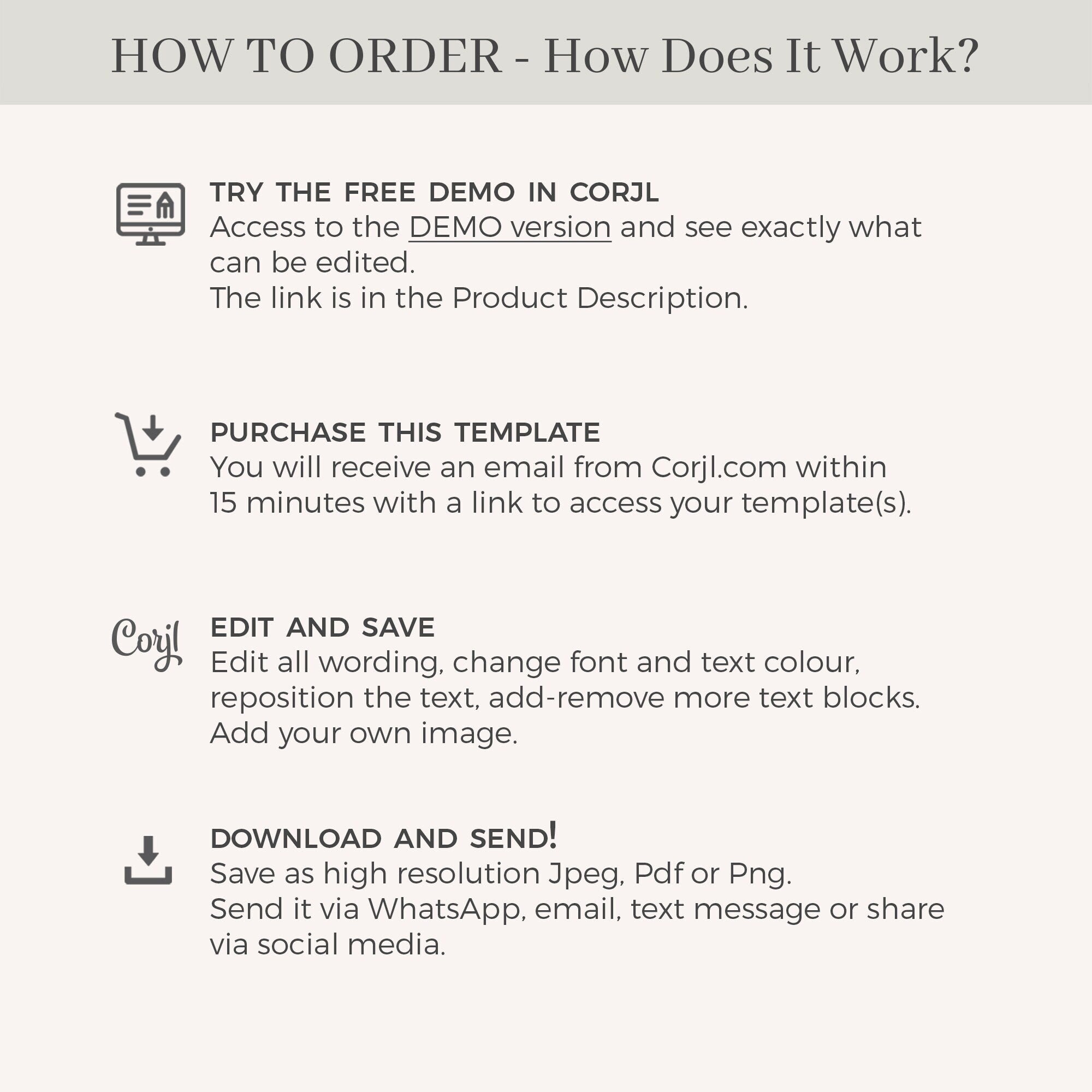 ARNA Wedding Weekend Itinerary Template Digital Card