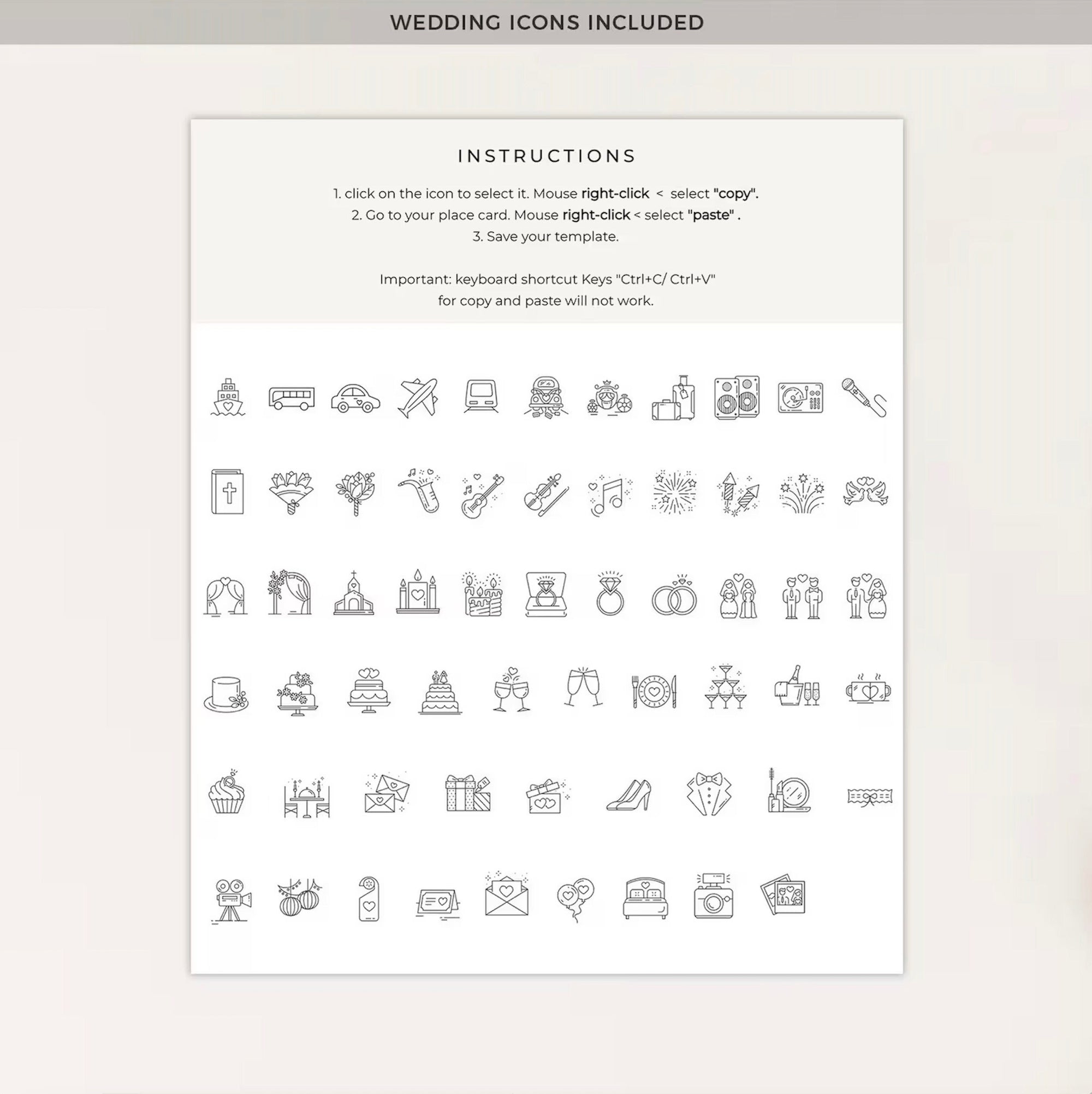 ARNA Mountain Wedding Printable Stationery Bundle Template