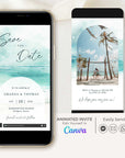 Coastal Wedding Video Save the Date Template