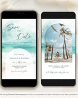 Coastal Wedding Video Save the Date Template