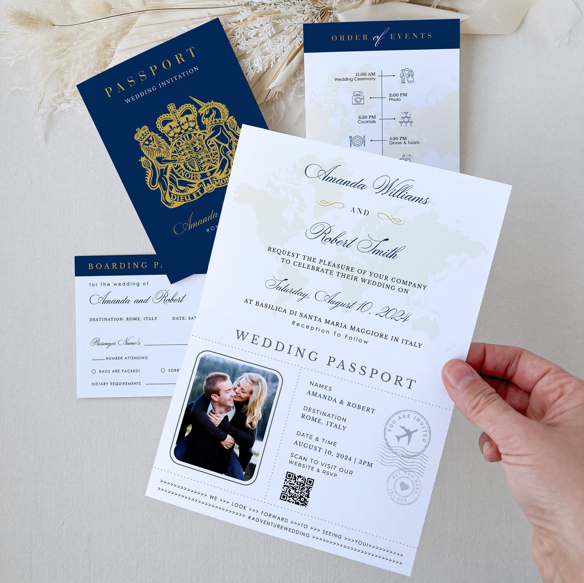 Uk Passport Wedding Invitation Template Printable