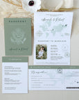 USA Passport Wedding Invitation Printable Template