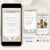 Boarding Pass Save the Date Video Template - Rose Gold