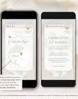 Boarding Pass Wedding Invitation Video Template - Taupe