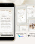 Boarding Pass Wedding Invitation Video Template - Taupe