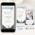 Boarding Pass Save the Date Video Template - Dusty Blue
