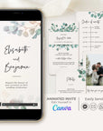 LUISA Marriage Invitation Video Template with Eucalyptus