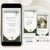 Boarding Pass Save the Date Video Template - Sage Green