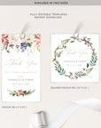 Natalia | Christmas Wedding Favor Tags Template